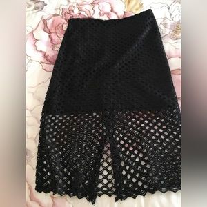 Pretty black summer skirt